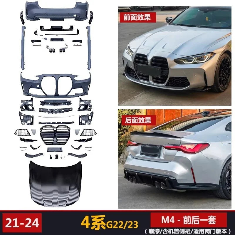 For BMW 4 Series G22 G23 Body Kit Surround G26 2021-2024 Upgrade