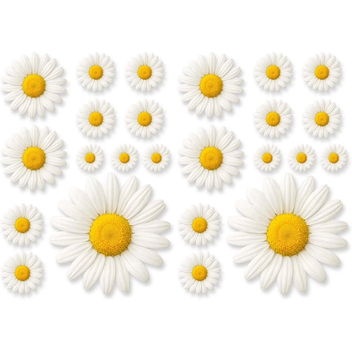 For Automotive Motocycle Home Decor Laptops 24PCS Daisy Vinyl