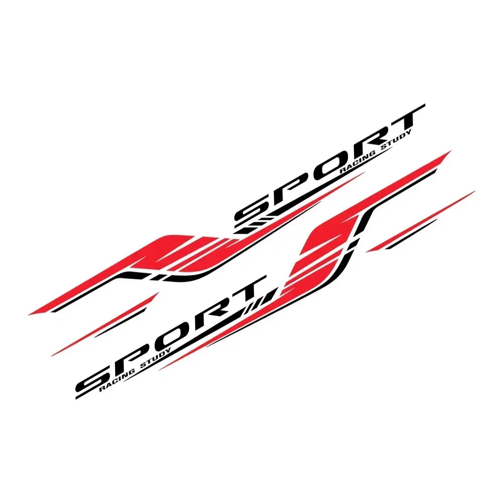 For Auto Body Decor Accessories 2PCS Long Stripes Decal Left