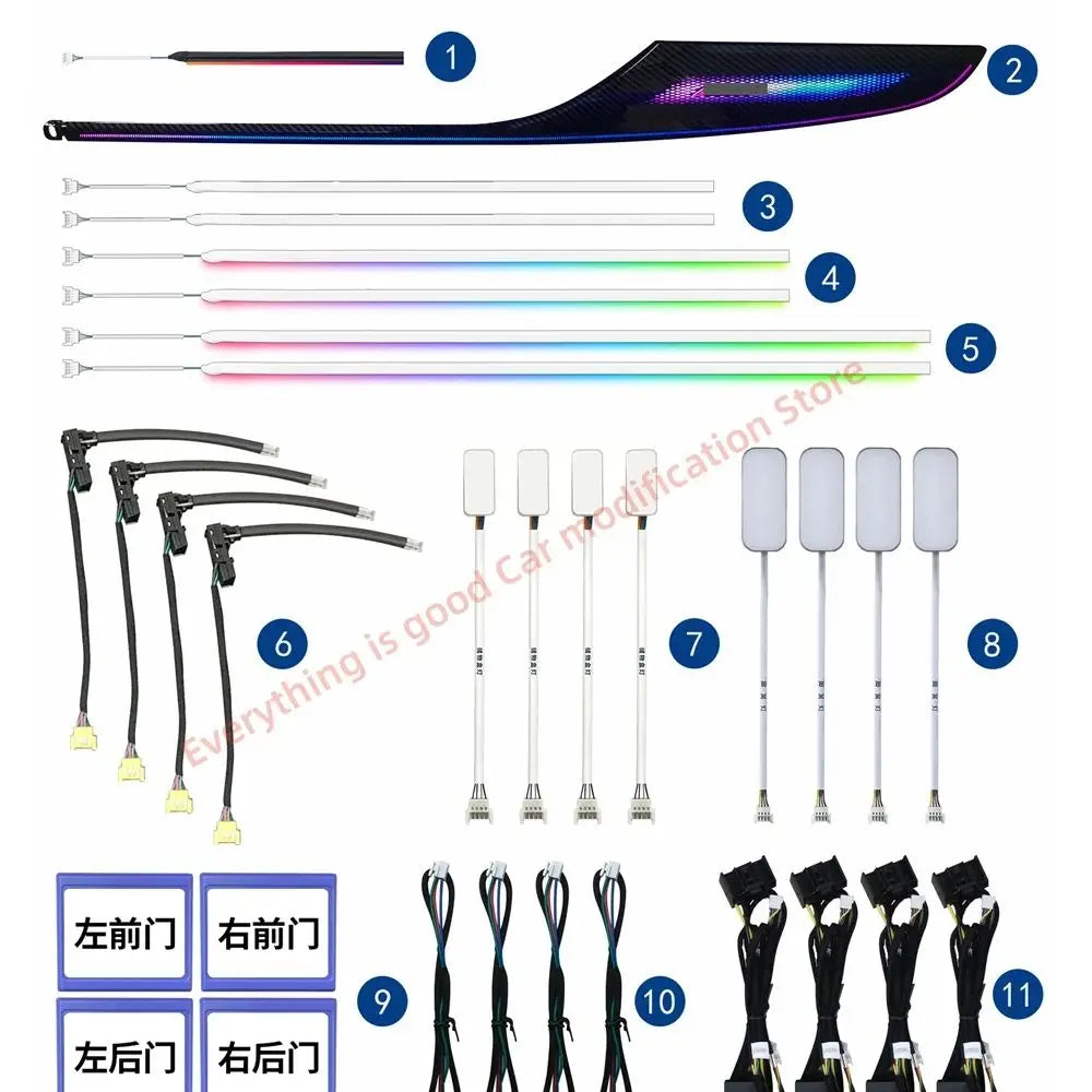 For Audi A6 C7 2012-2018 Atmosphere Interior Lighting Upgrade