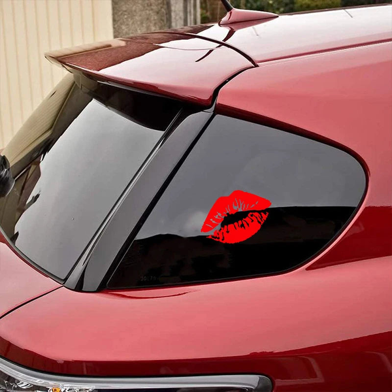 Kiss Lip Sticker Body Windows Bumper Windshield Motorcycle Helmet