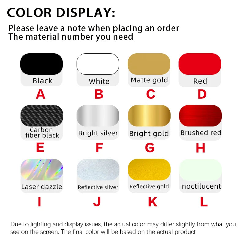 Custom Personality Text Name Sticker Windshield Bumper