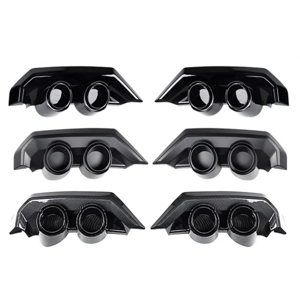 For BMW 5 Series I5 G60 2PCS Exhaust Tip Cover Rear Lip Diffuser