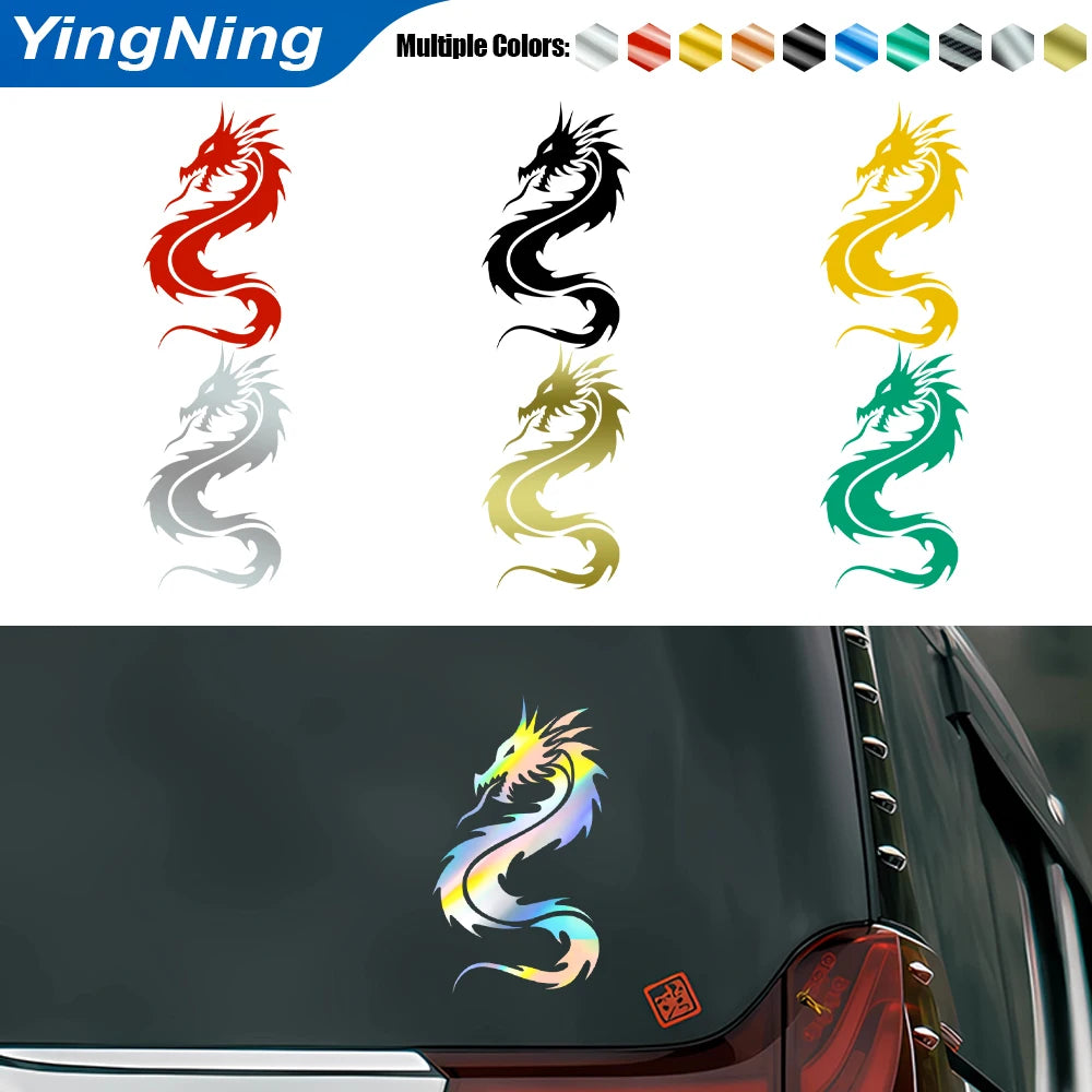 For Door Window 2PCS Chinese Dragon Decals Left Right Mirror