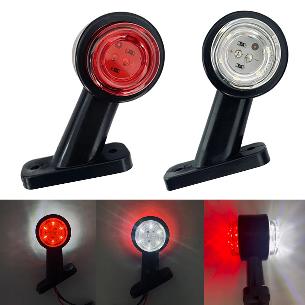 2PCS Position Trailer Rear Lanterns Truck Side Marker Lorry