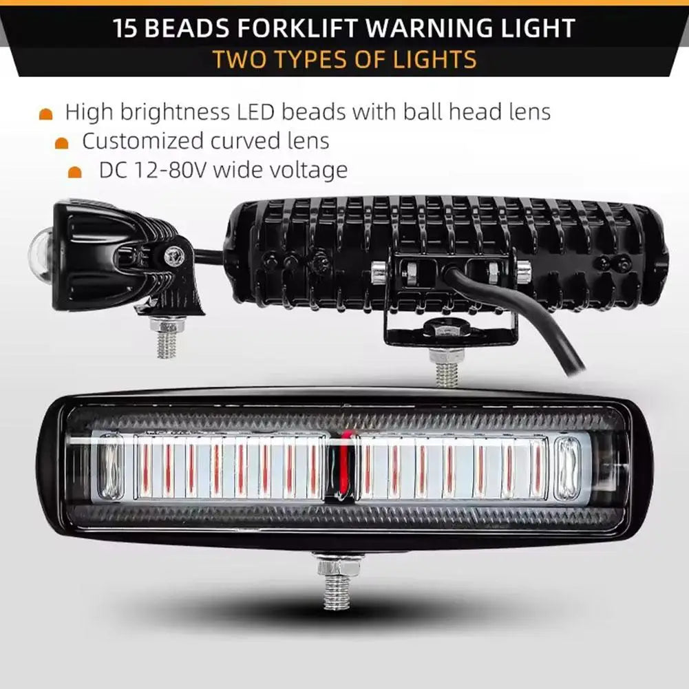 For Forklift Beads Forklift Warning 30W Safety Red Blue Zone