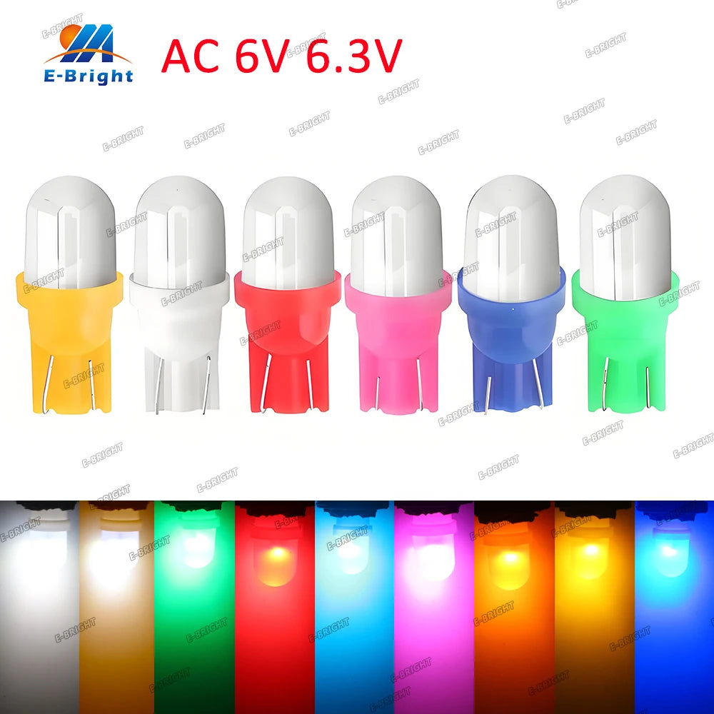 For Pinball Light Machine Light Milk 10PCS Ac Dc 6V 6.3v Bulb