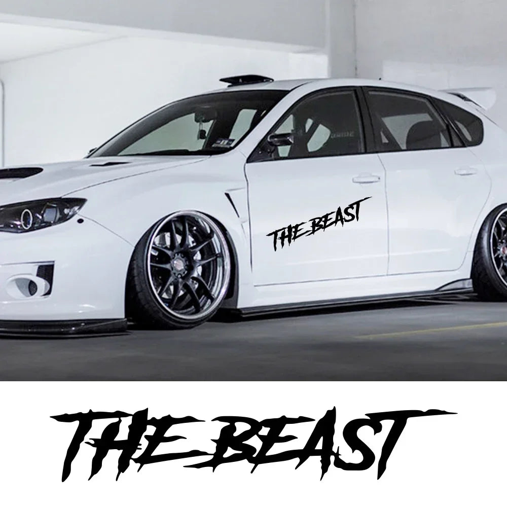 Door Side Stickers Beast Personality Rear Windshield Vinyl Decal