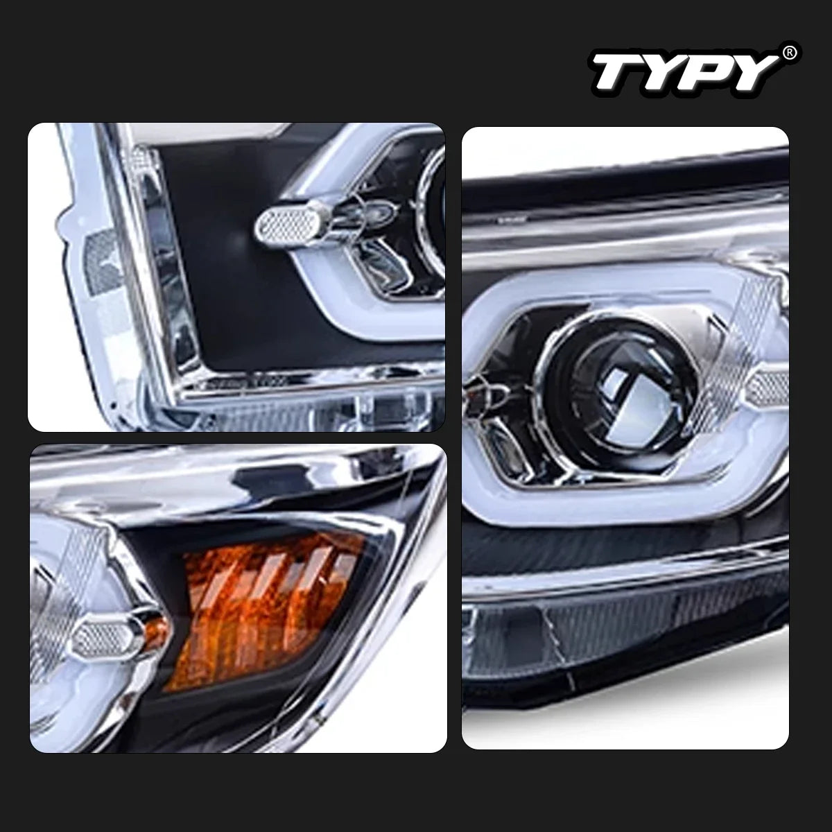 For Toyota Highlander 2015-2017 Upgraded Headlights Headlights