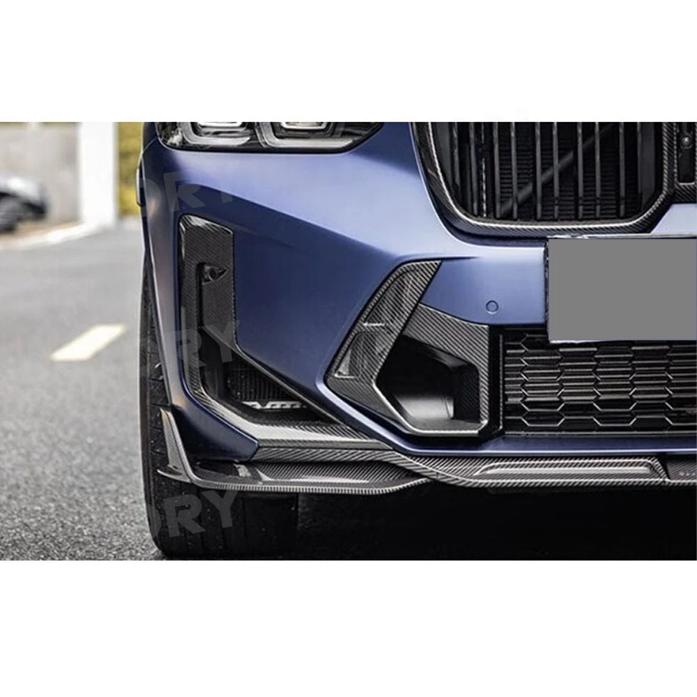 For BMW X3M F97 X4M F98 Dry Carbon Fiber Front Bumper Side Air