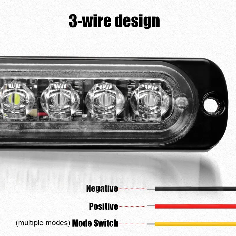 4LED Truck Trailer Beacon Side Waterproof Dc 12V 24V