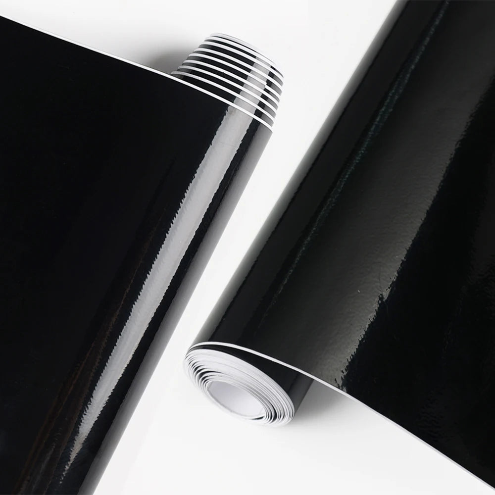 Ultra Gloss Pvc Piano Black Vinyl Wrap Film Sticker