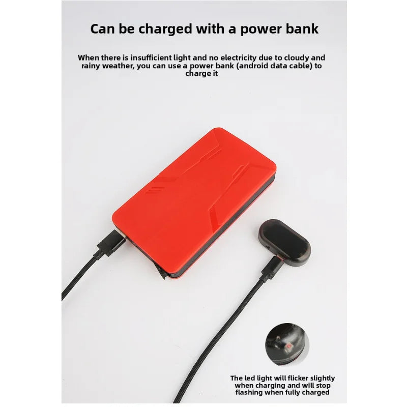 Solar Powered Fake Security Flashing Warning anti-theft