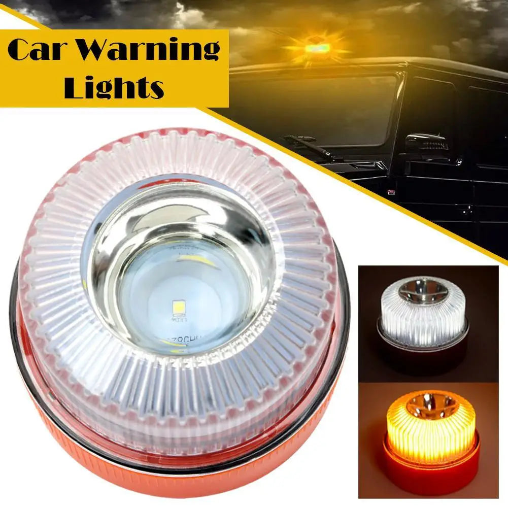 V16 Warning Strobe White Emergency Beacon Yellow Traffic Strong