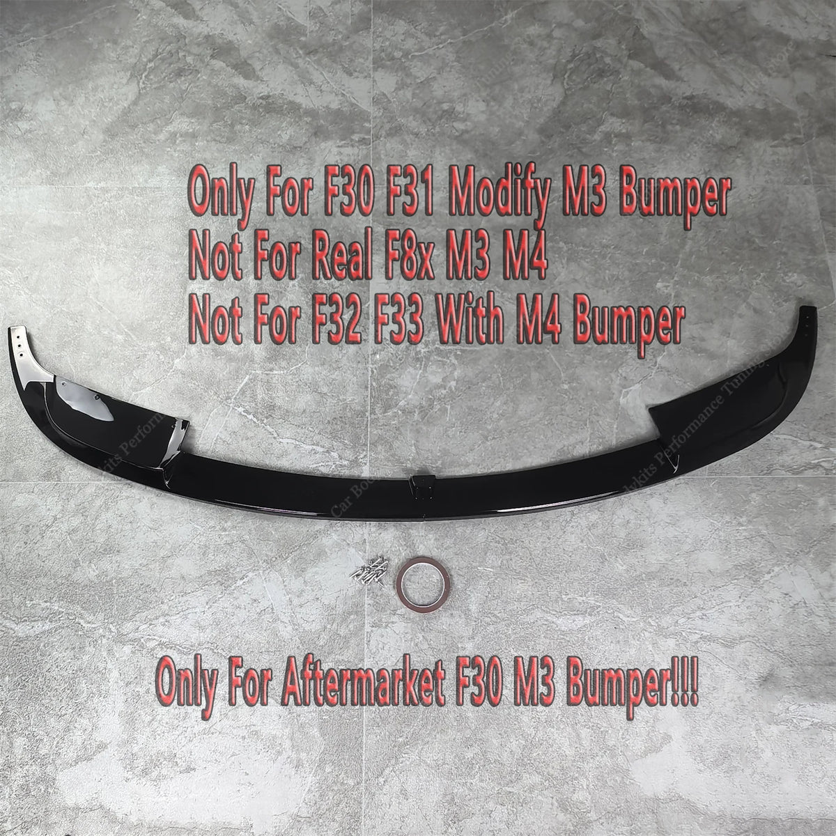 For BMW F30 Mp Front Bumper Splitter Lip Spoiler Diffuser