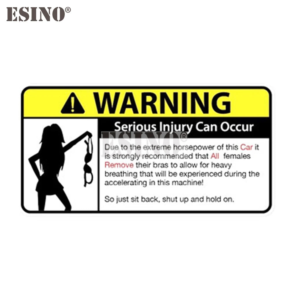 For Heavy Breathing Pvc Waterproof Creative Funny Warning Female