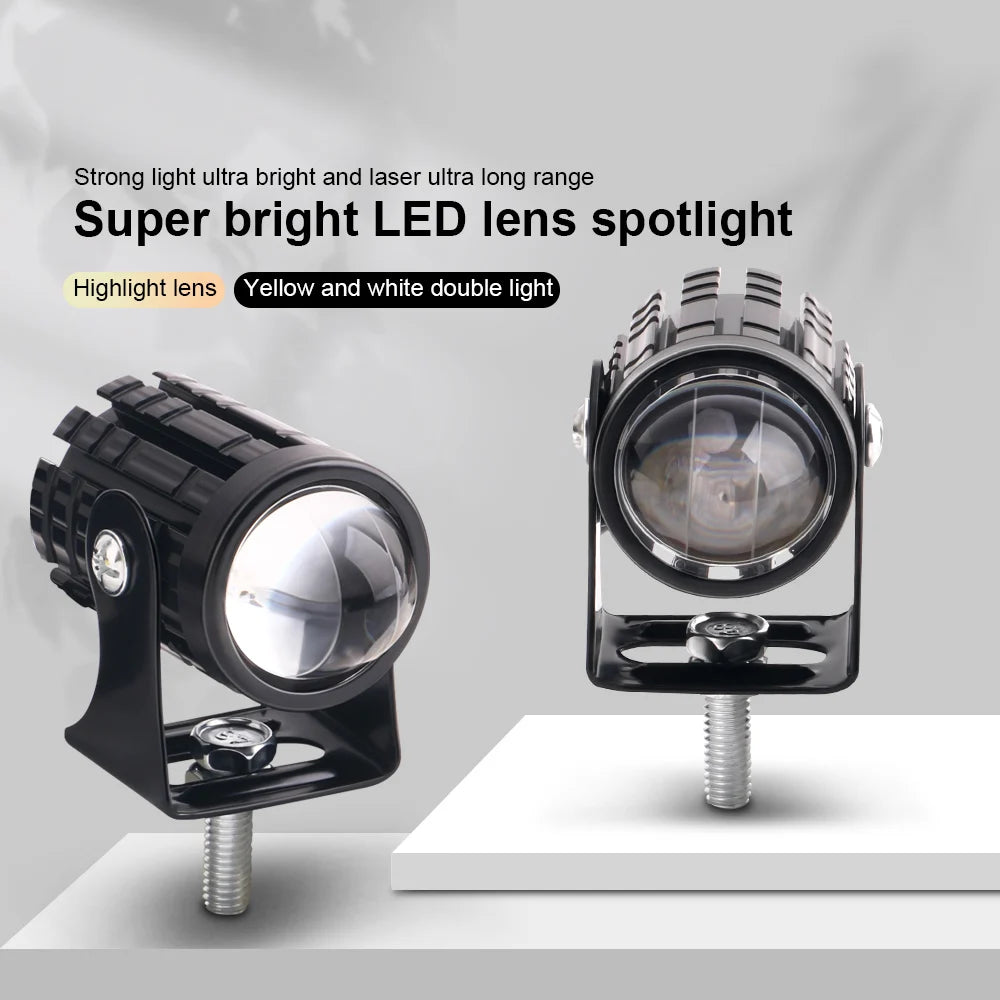 For Headlight Auxiliary Spotlight Lamp ATV Motorcycle MINI Drl