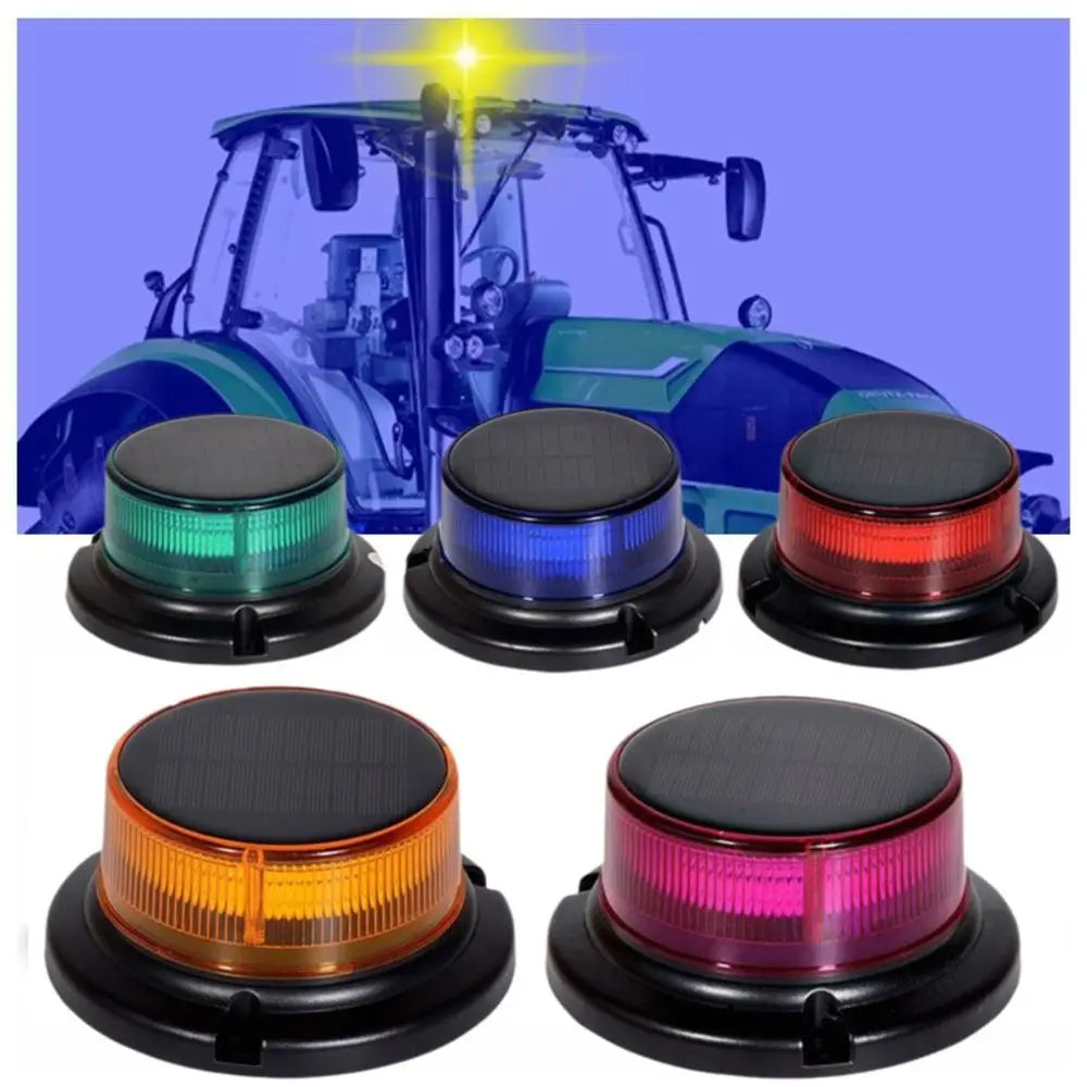 Waterproof Solar Powered Rotating Strobe Portable Design