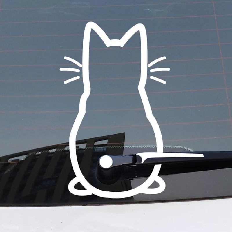 Stickers Rear Windshield Wiper Cat Decal Sticker Personality