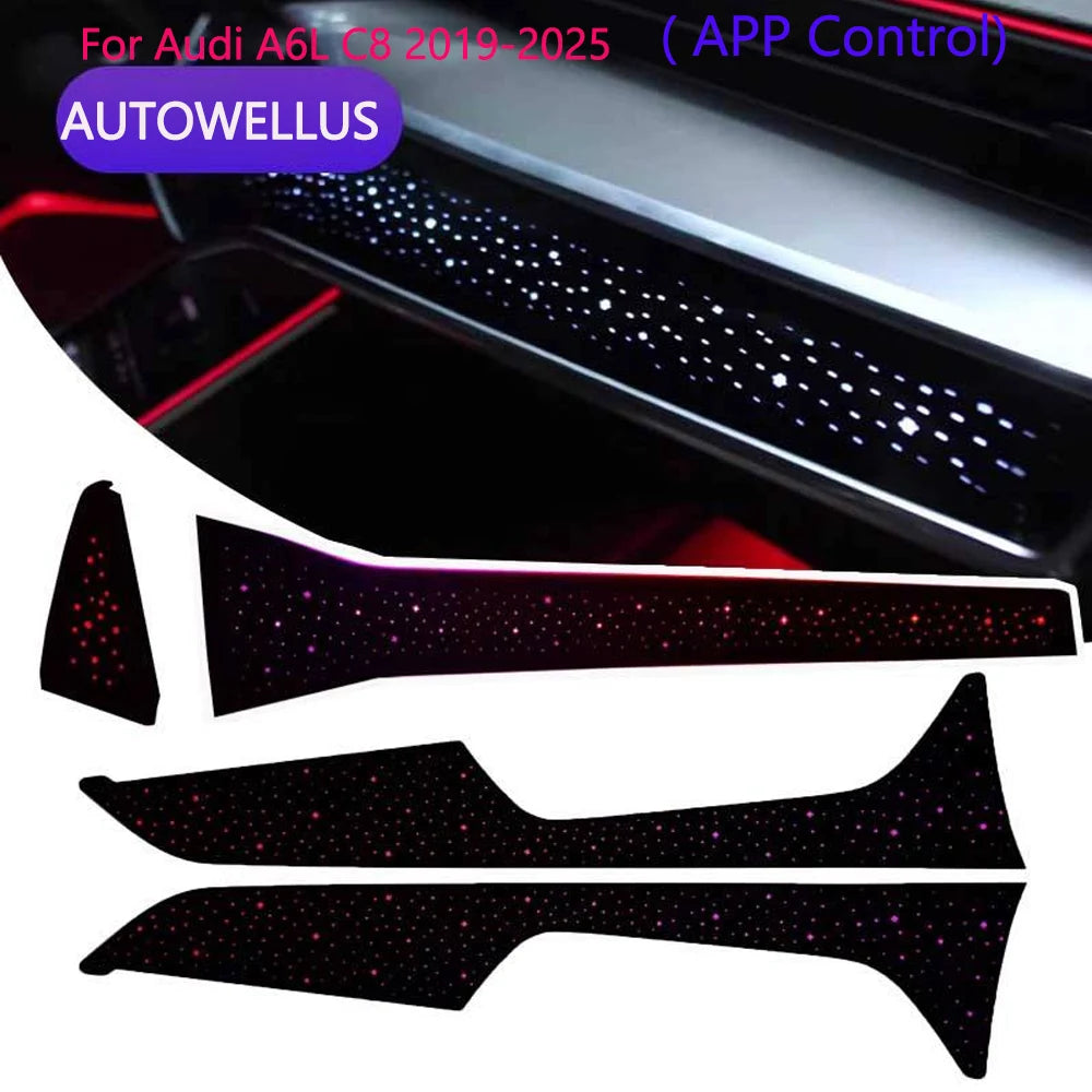 For Audi A6 C8 2019-2025 Ambient Interior Atmosphere Lighting