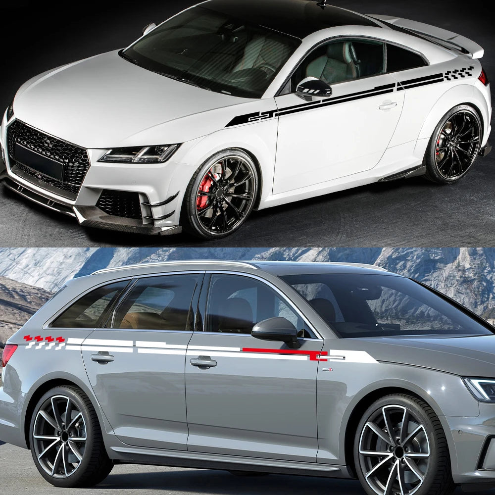 Sticker Door Side Stickers Kit Wrapping Vinyl Film Waterproof
