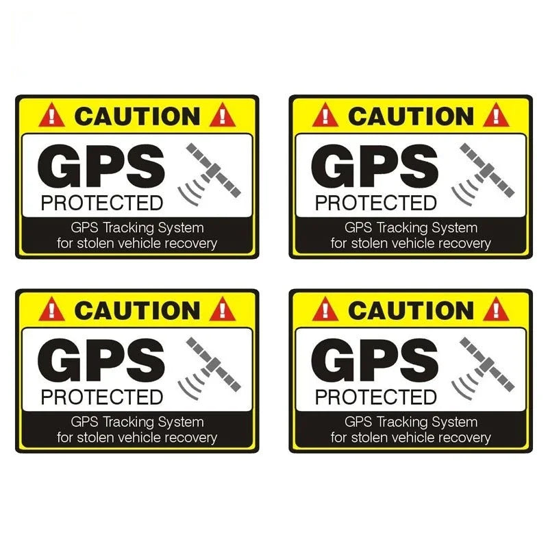 Personality Caution Sticker Gps Protected Reflective Motorcycle