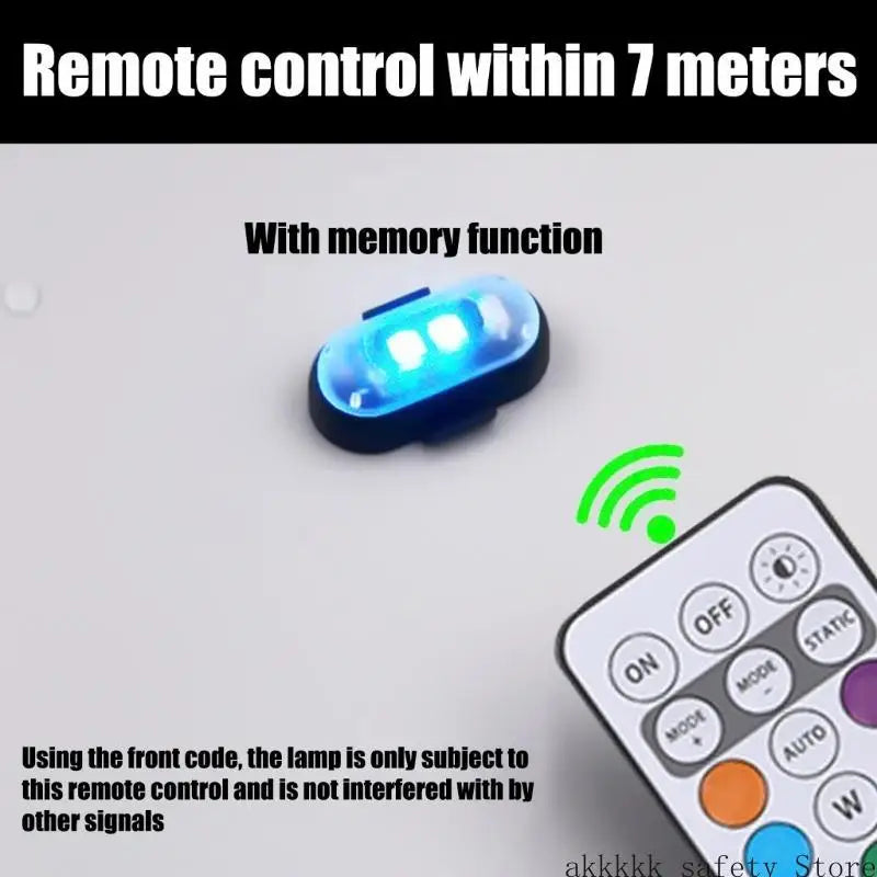 Xxff Wireless USB Rechargeable Waterproof Anti Collision Outdoor