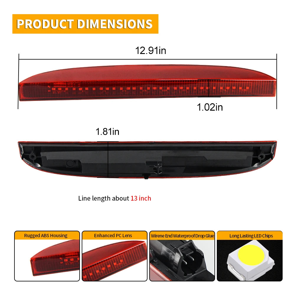 For Renault Clio Ii 1998 1999 1PC Tail Third Brake Stop