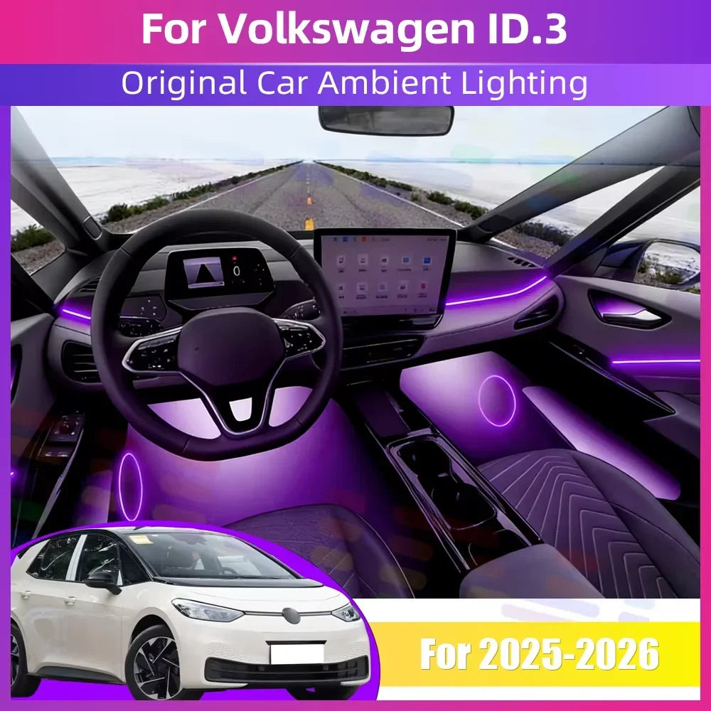 For Volkswagen ID.3 2025 2026 LED Ambient Interior 64color
