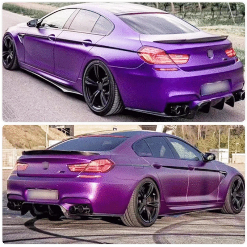 For BMW 6 Series F06 Gran Side Skirts Extensions Carbon Fiber