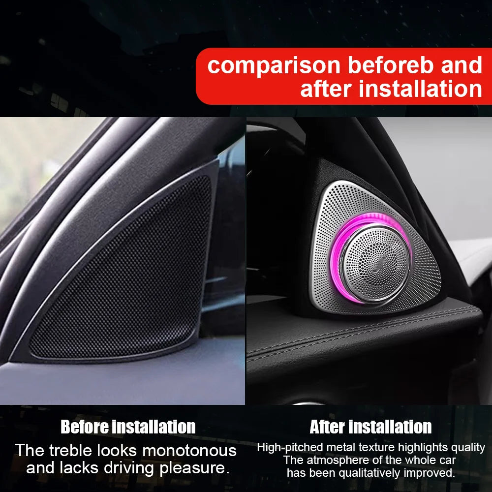 For Mercedes Benz W205 C E-Class W213 Ambient Kit 3D Rotation