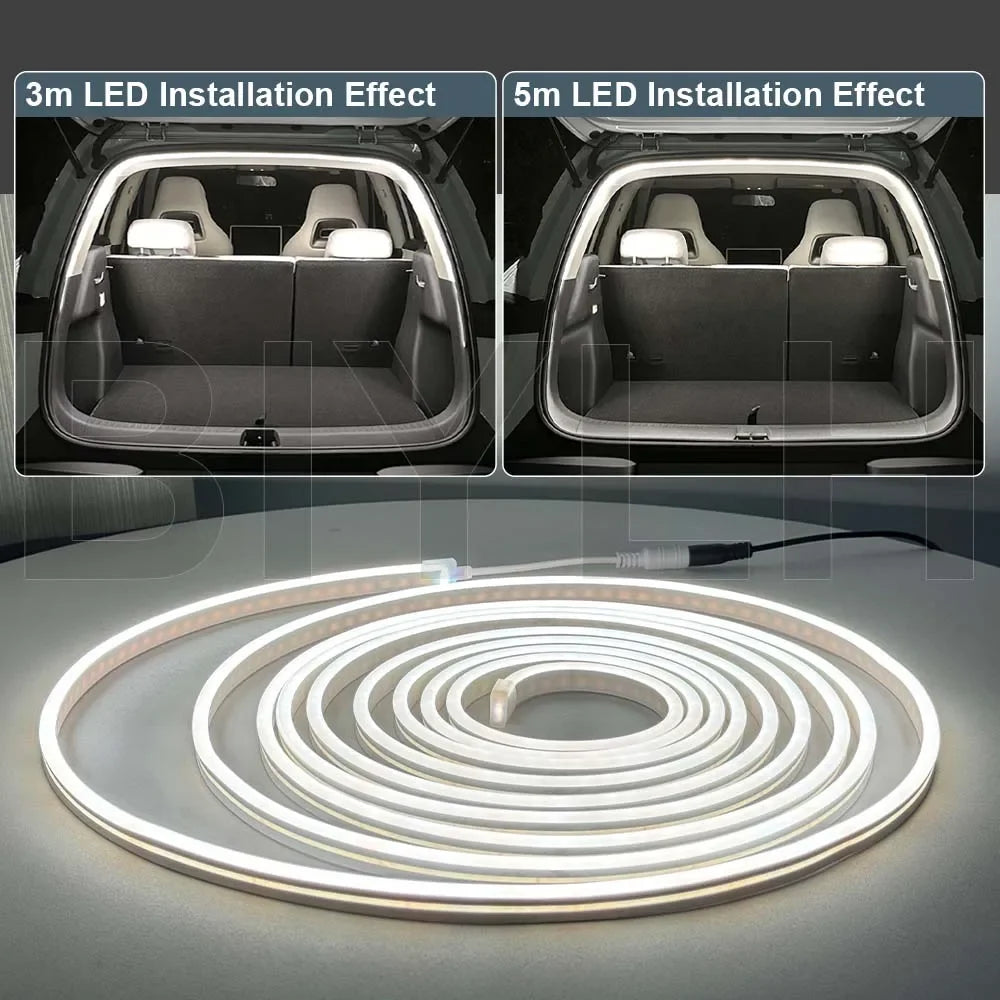 Trunk Modified Ambient Lighting 12V 5M Flexible Strip Atmosphere