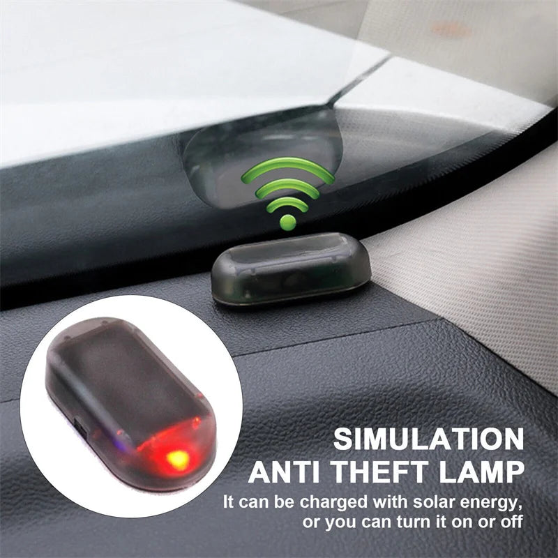 Solar Power Fake Dummy Alarm Warning Security anti-theft Flashing