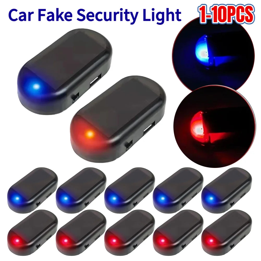 Solar Powered Simulated Dummy Alarm Super Bright Fake Warning