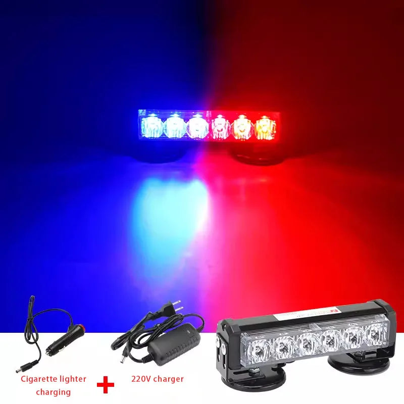 Rechargeable Warning Bursting Flash Magnet Portable Brightness