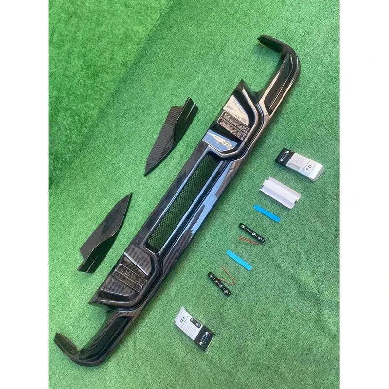 For BMW X5M F95 X6M F96 2019 Carbon Fiber Rear Bumper Diffuser