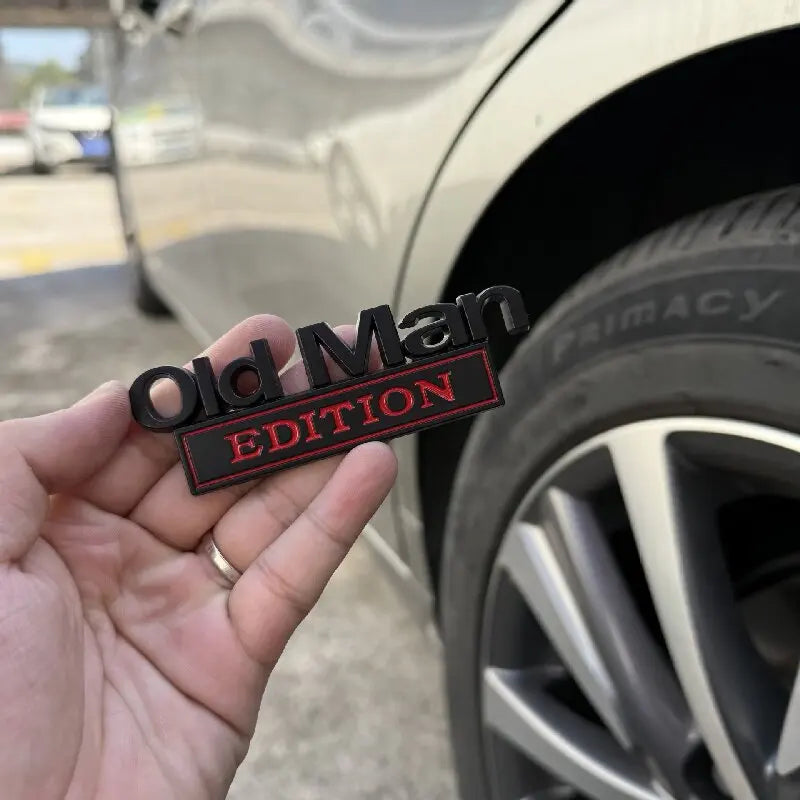 For Universal Old Man Edition 3D Emblem Sticker Badge Fender