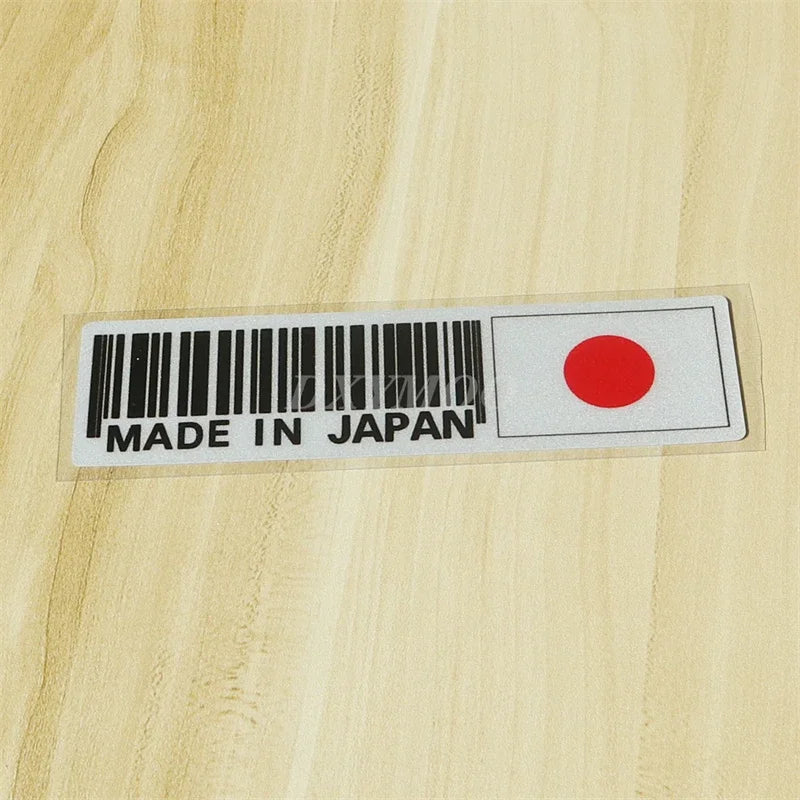 Dxymoo Bar Code Made In Japan Stickers Waterproof Motocross