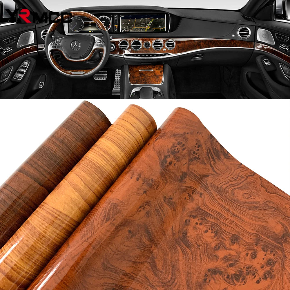 Wood Grain Stickers Interior Pvc Textured Protective Vinyl