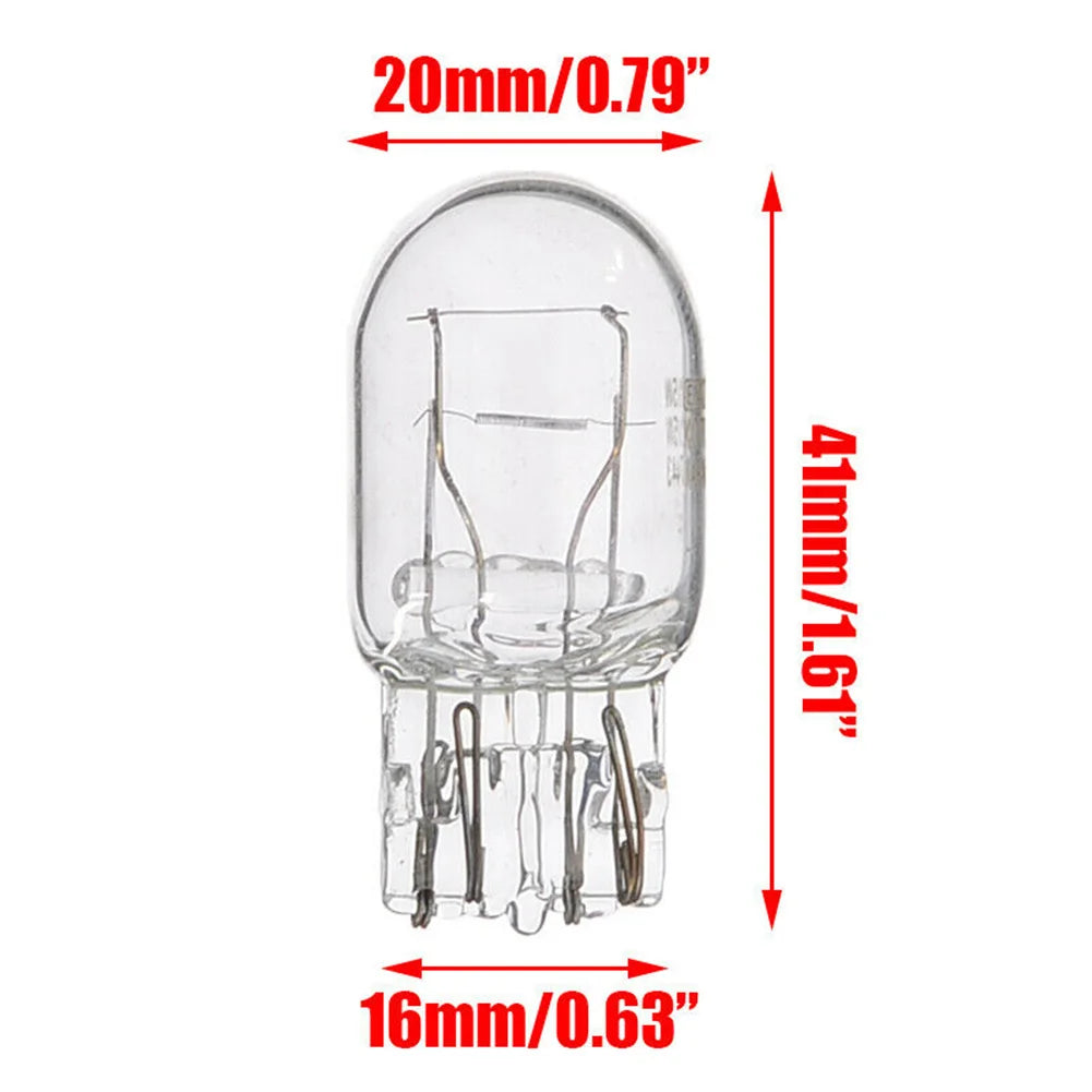 21W Clear Glass Turn Signal Stop Brake Tail Bulbs