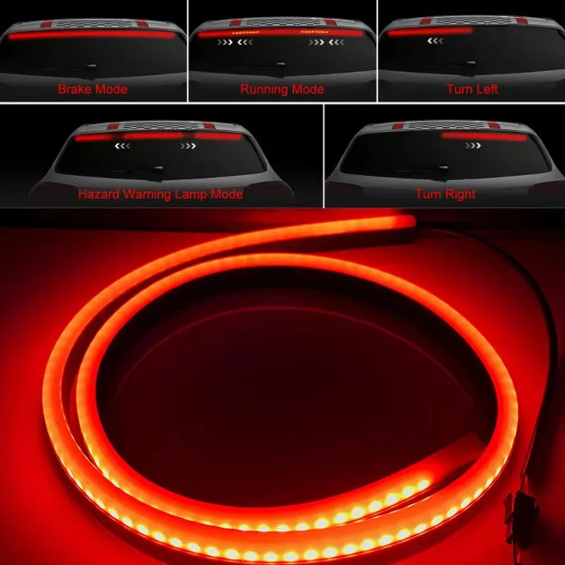 100CM Rear Third Brake Strip multi-mode Warning Turn Signal