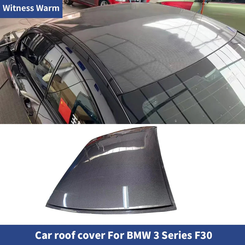 For BMW 3 Series F30 320I 328I Carbon Fiber Roof Cover Body Kit