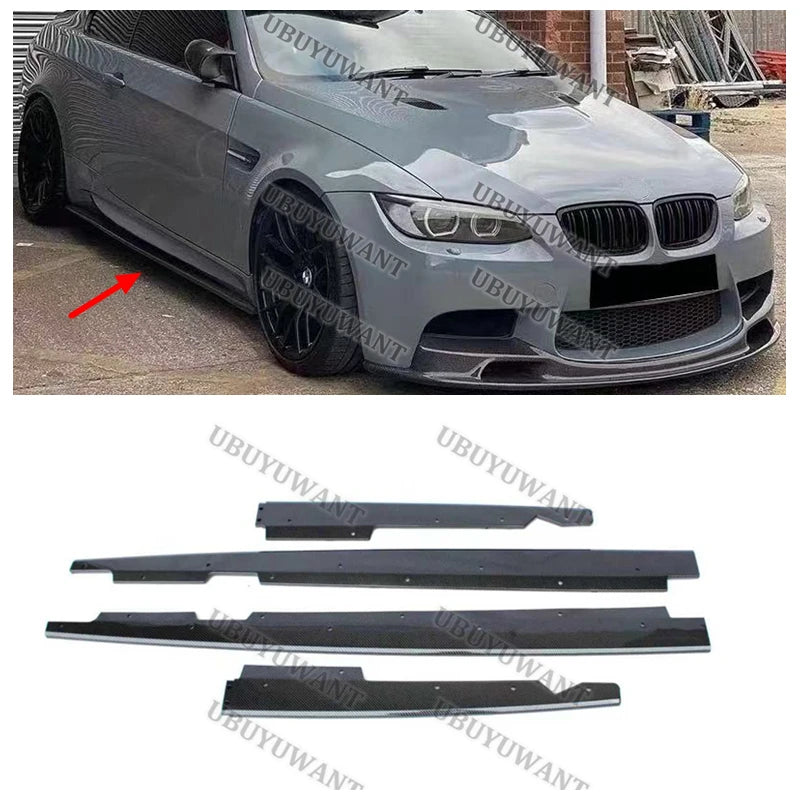 For BMW E90 E92 E93 M3 4-door 2005-2013 ABS Side Skirt Splitters