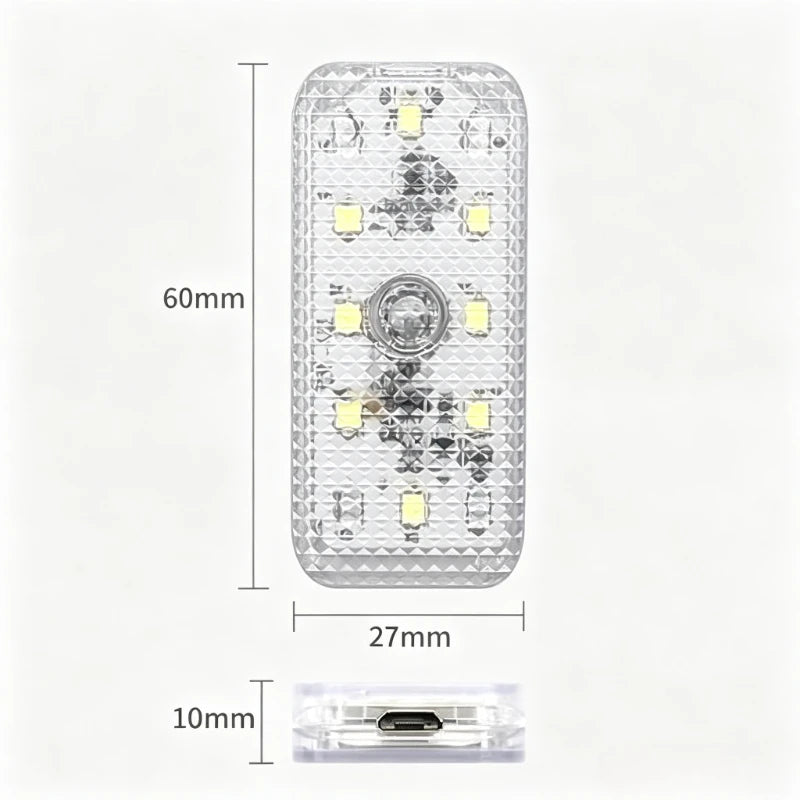7colors Touch Control Footwell Ambient USB Rechargeable Sensor