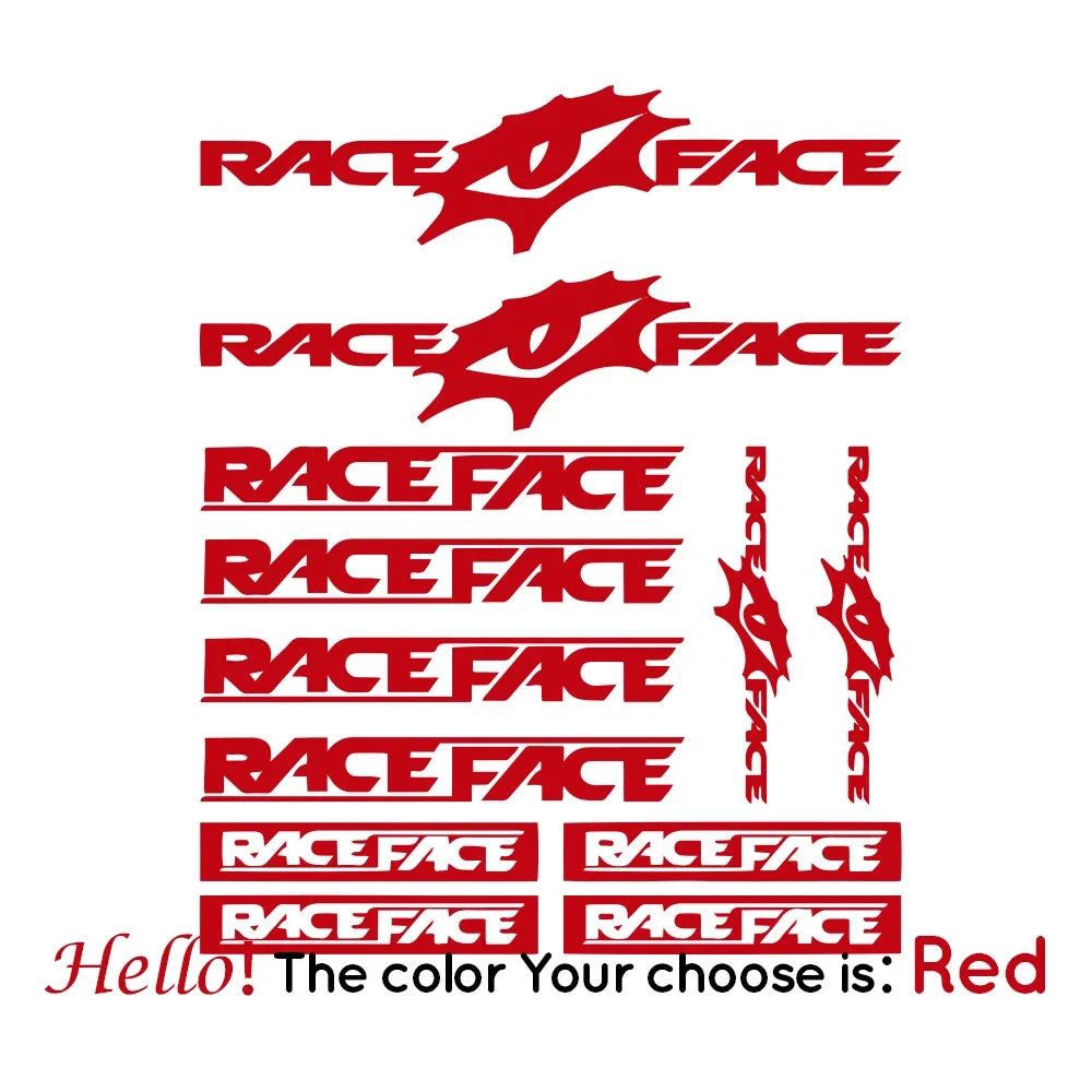 For Race Face Bike Decal Stickers Compatible Kit Bike Mtb Bmx