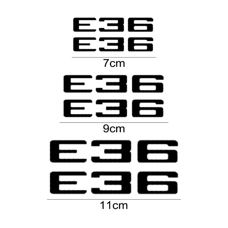 For BMW E36 Logo Accessories 6PCS Brake Caliper Stickers Vinyl