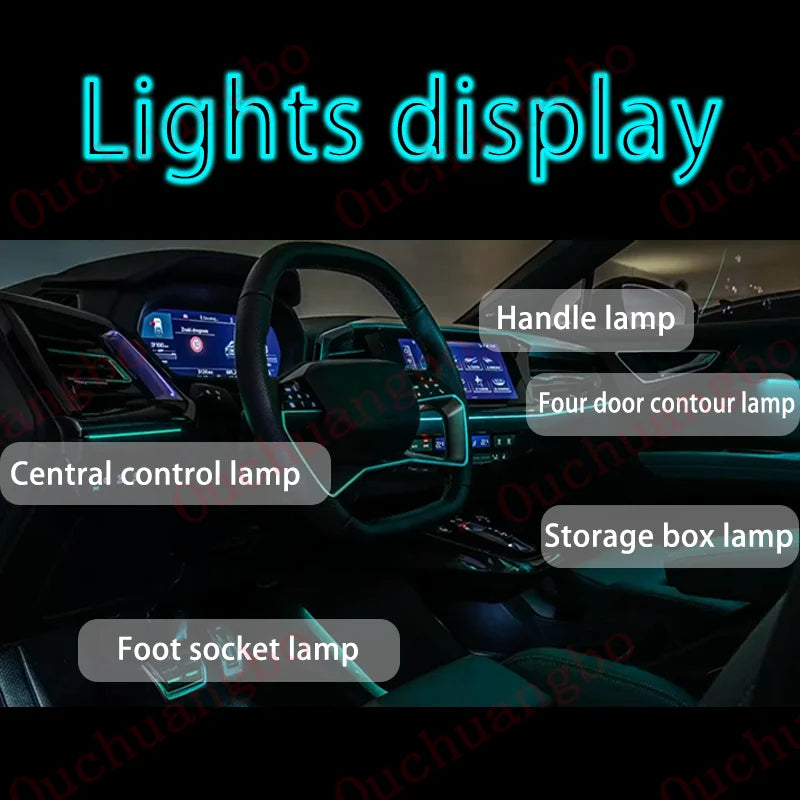 For Q4 e-tron 2022 2023 2024 Ouchuangbo Ambient Lighting Screen