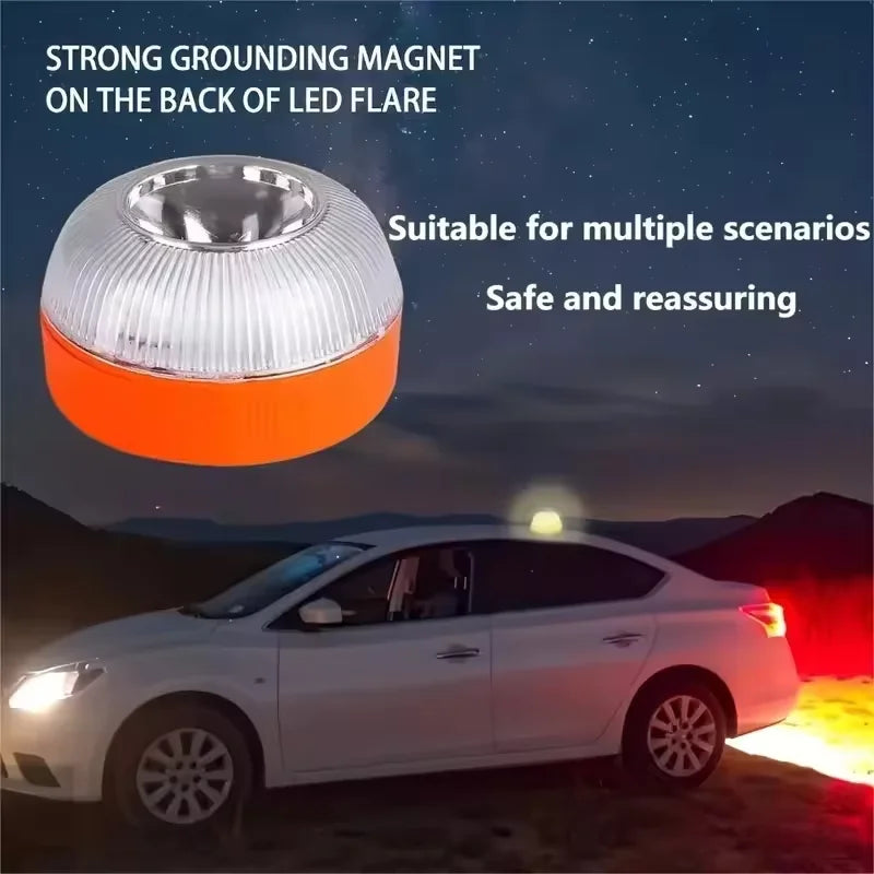 Emergency Flashing Magnetic Induction Road Accident Portable