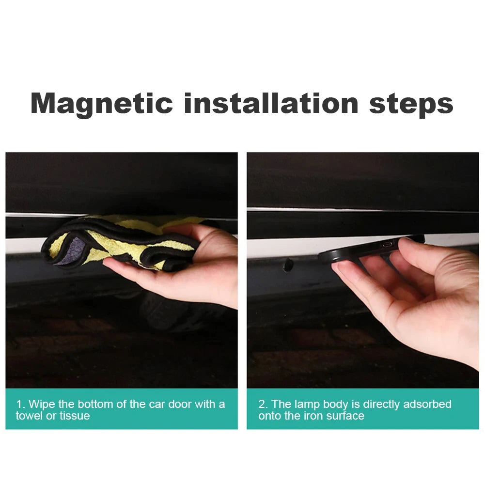 1PC Door Welcome magnetic-controlled usb-rechargeable auto-on