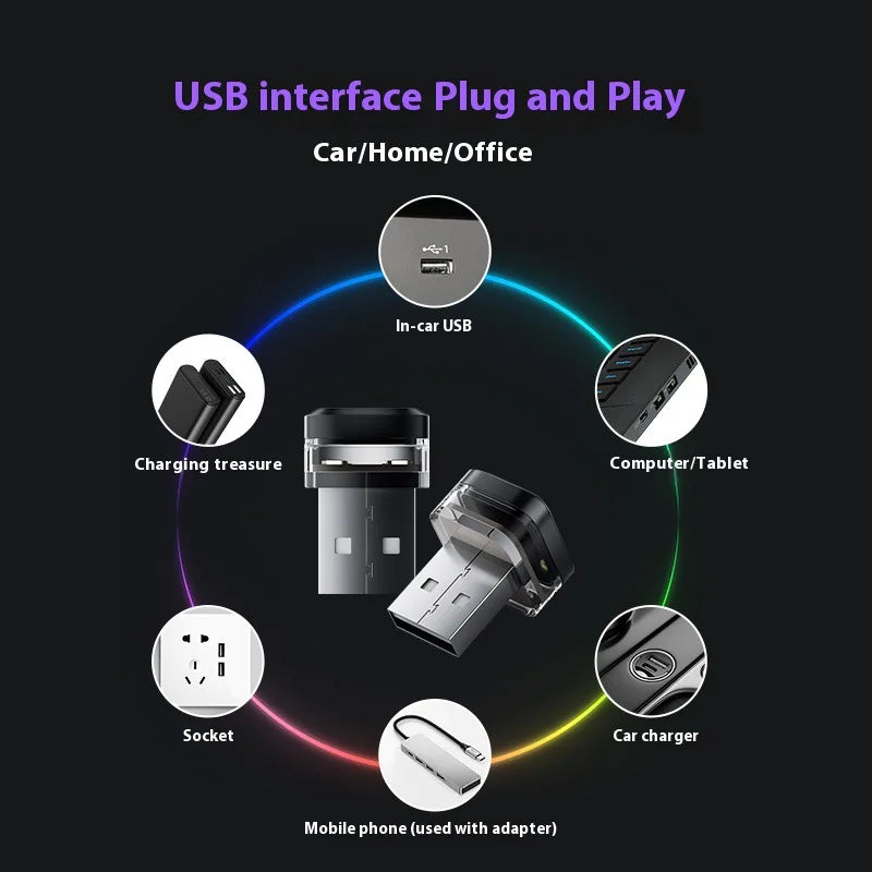 USB Mood Plug Play Ambient Lighting Interior Atmosphere